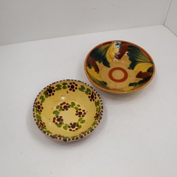Vintage Terra Cotta Bowls Small As-Is (2) - Picture 1 of 6